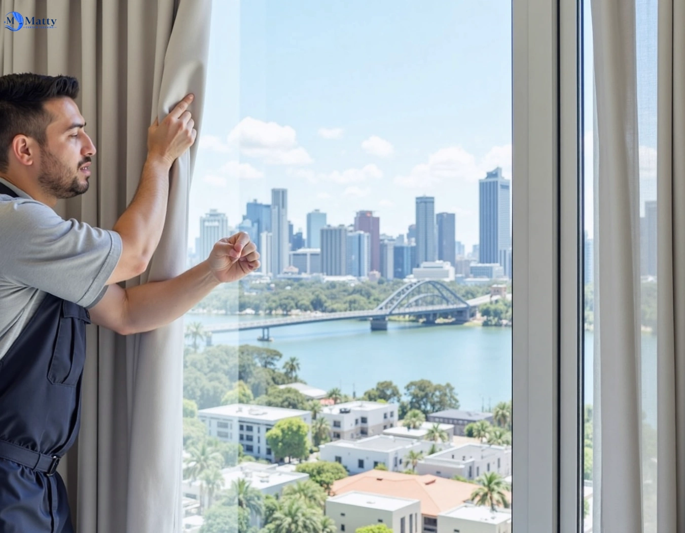 Professional curtain steam cleaning service glen-alpine-nsw QLD by Matty Curtain Cleaning