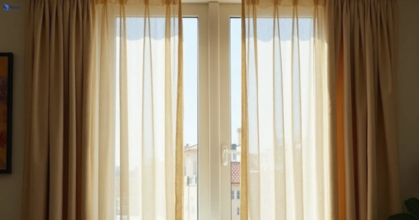 Dusty and dull curtains in glen-alpine-nsw before steam cleaning